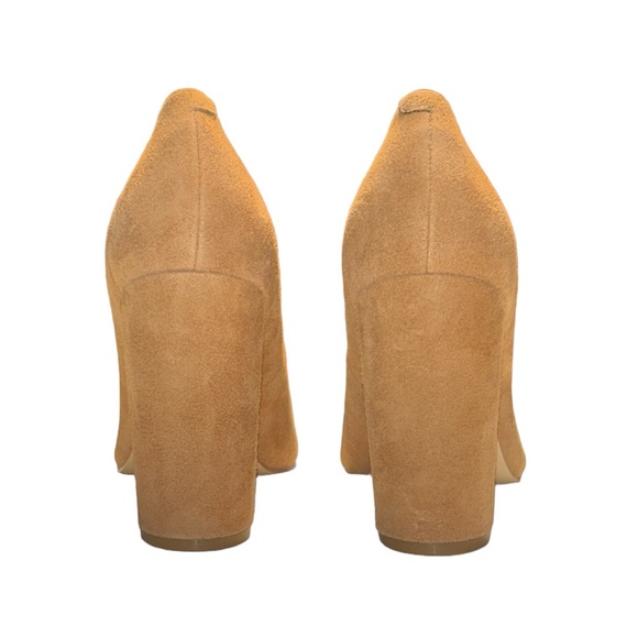 Mark Fisher LTD Abilene Pointed Toe Heel Pumps Medium Natural Suede 7M - Picture 4 of 5